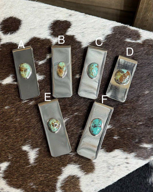 Single Stone Money Clip *Native