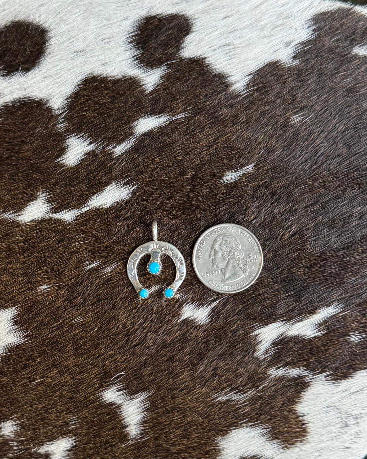 Mini Turquoise Naja Pendant *Native