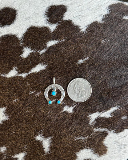 Mini Turquoise Naja Pendant *Native