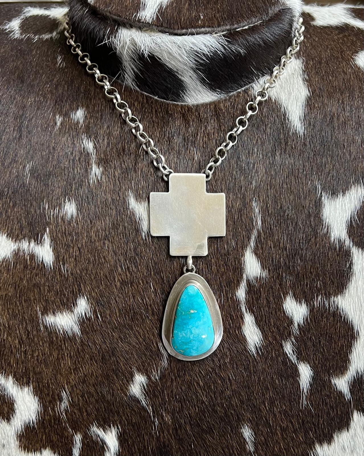 Sterling Cross Lariat *Native