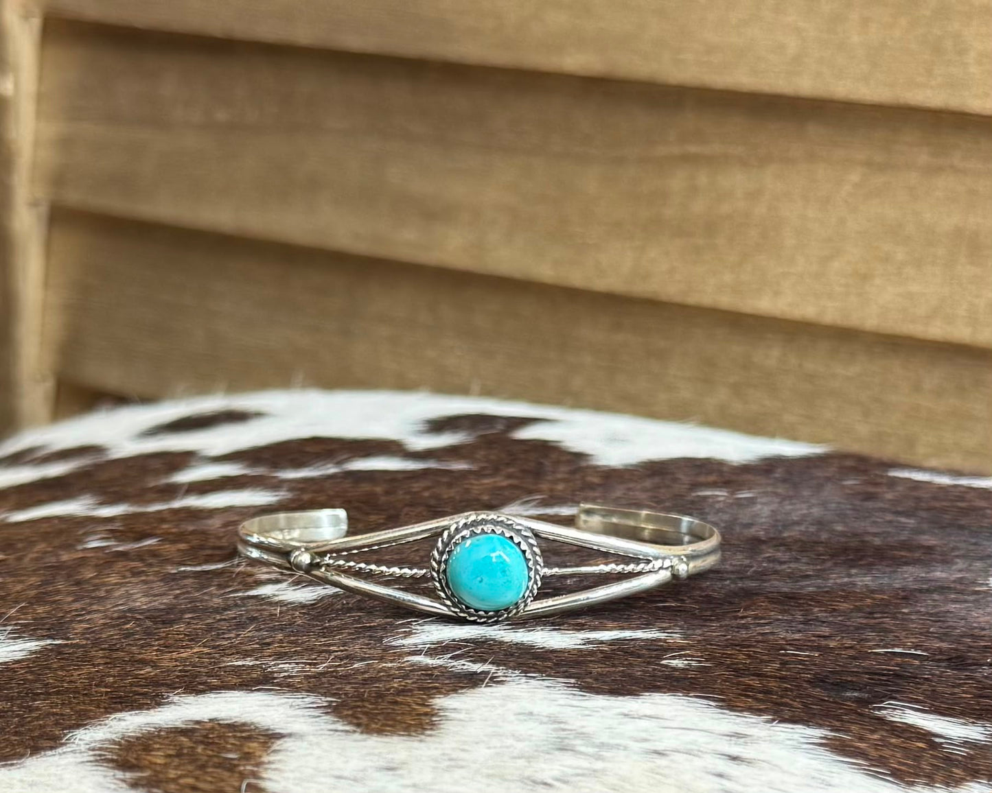 Simple Turquoise Strand Cuff *Native