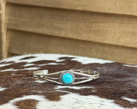 Simple Turquoise Strand Cuff *Native