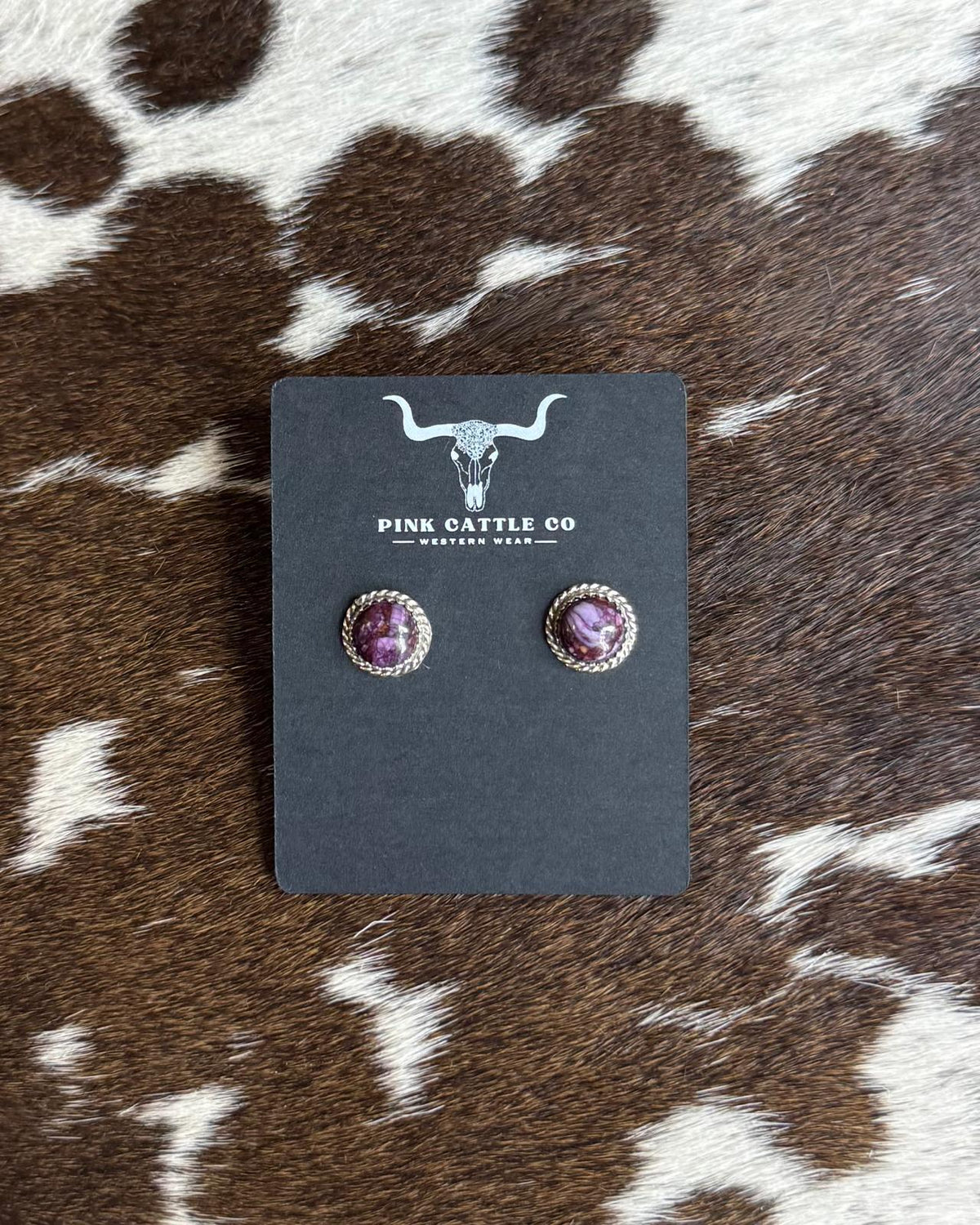 Purple Spiny Round Stud *Native