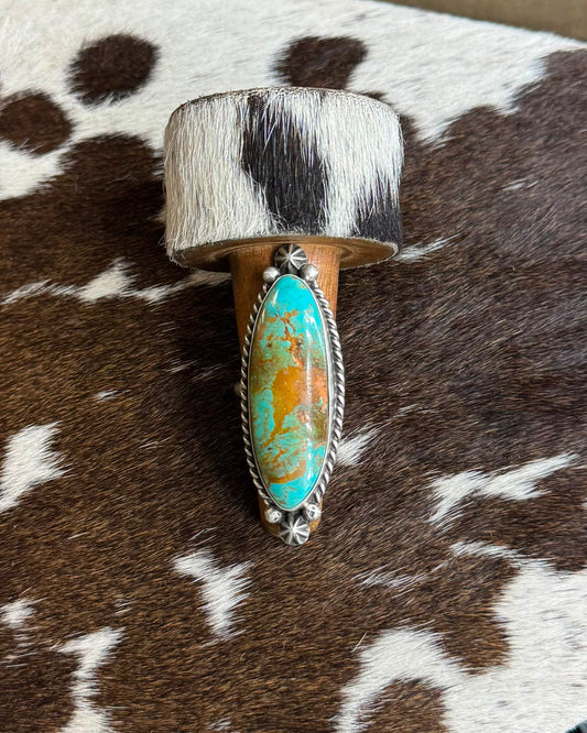 Elongated Turquoise Ring *Native