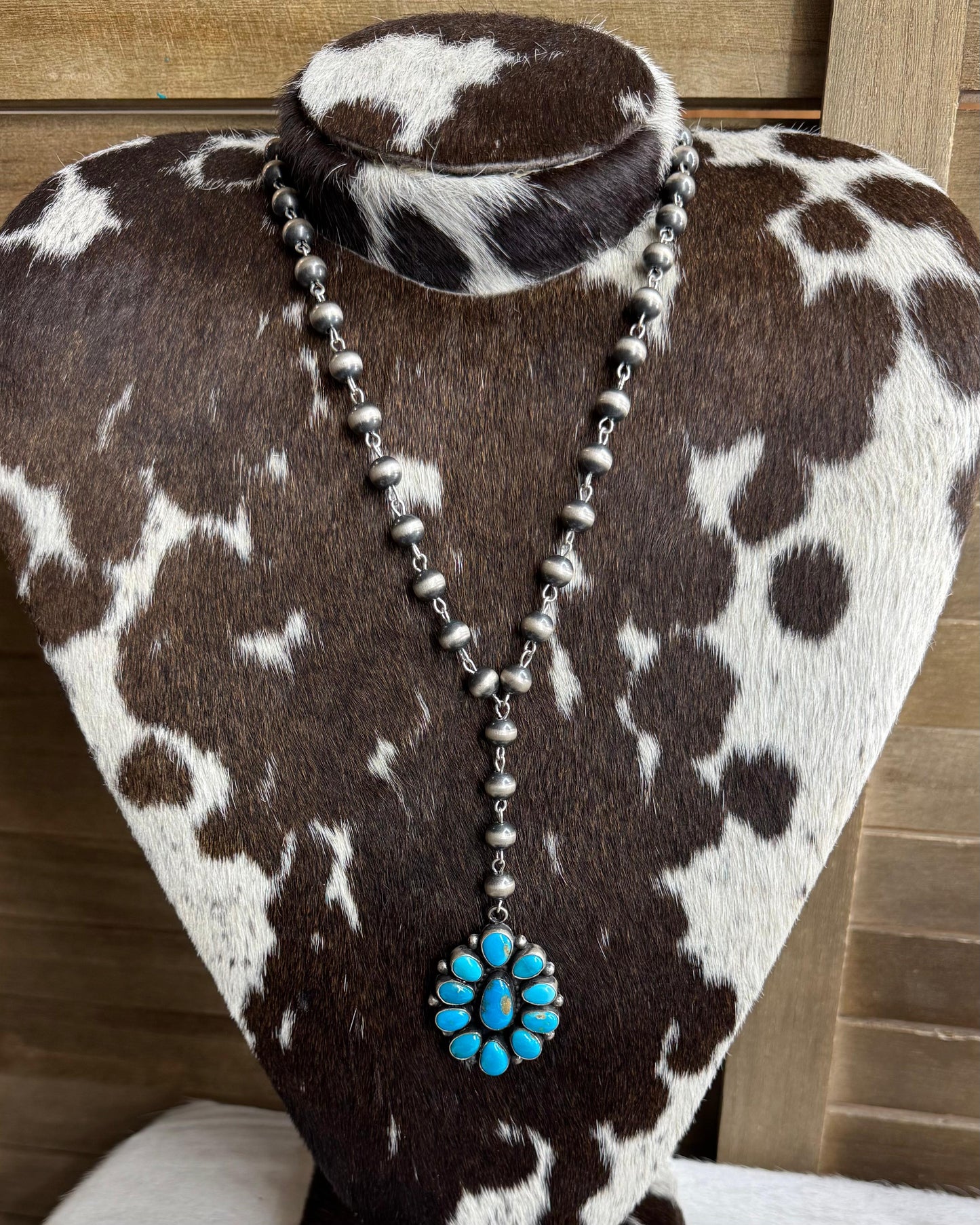 Cluster Rosary Pearl Necklace *Native