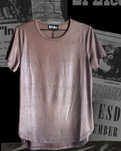 Swanky Leather Top *Mocha