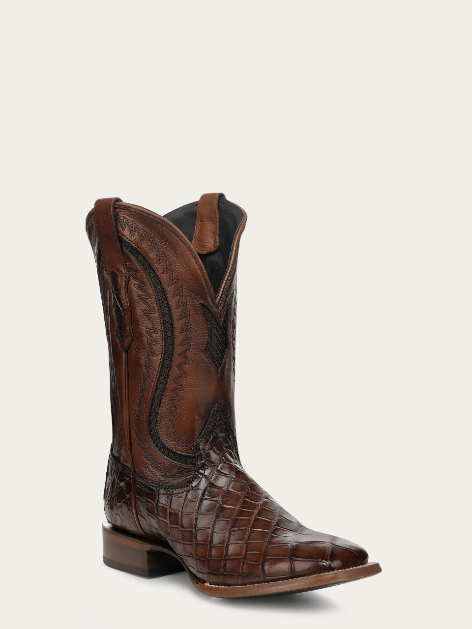 Corral Honey Alligator Inlay & Embroidered Men's Boot