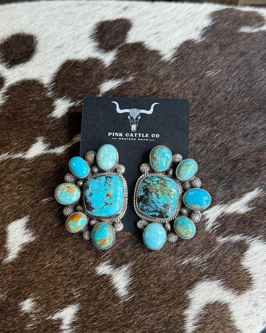 Kingman Half Cluster Earrings *Native