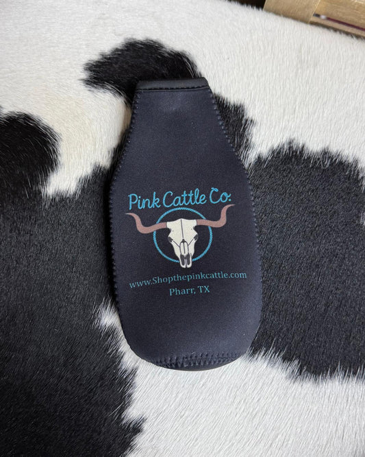 The Pink Cattle Koozie