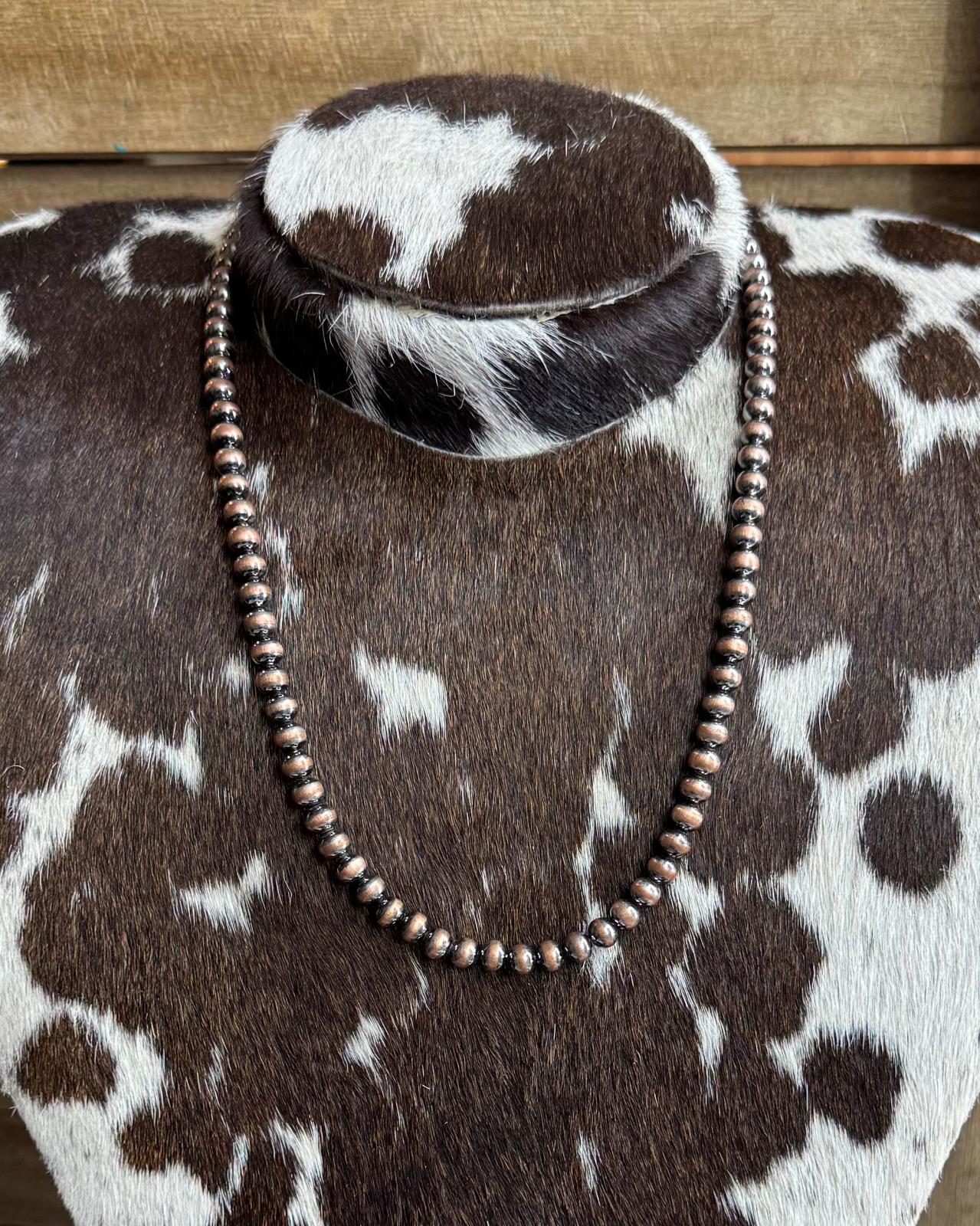 6mm 20" Copper Pearl Necklace NonNative