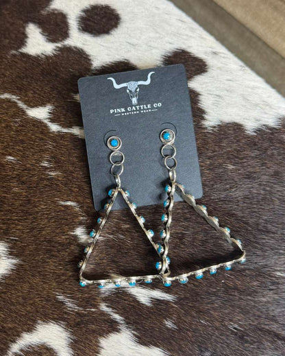 Triangle Dangle Earrings *Native