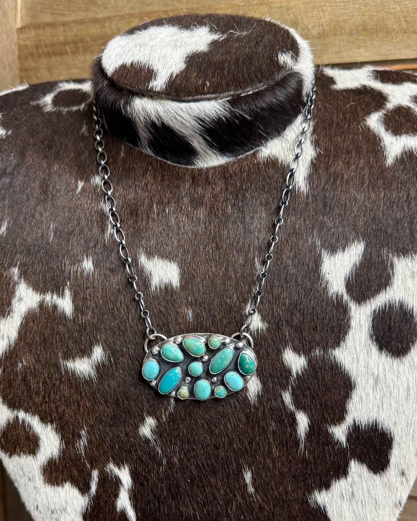 21" Oval Pebbled Necklace*Native
