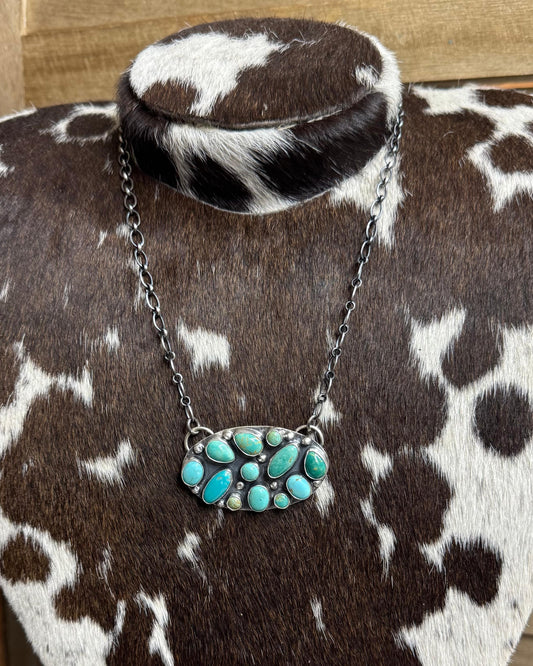 21" Oval Pebbled Necklace*Native