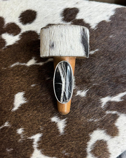 Black Jack Large Oval Adj Ring *Native