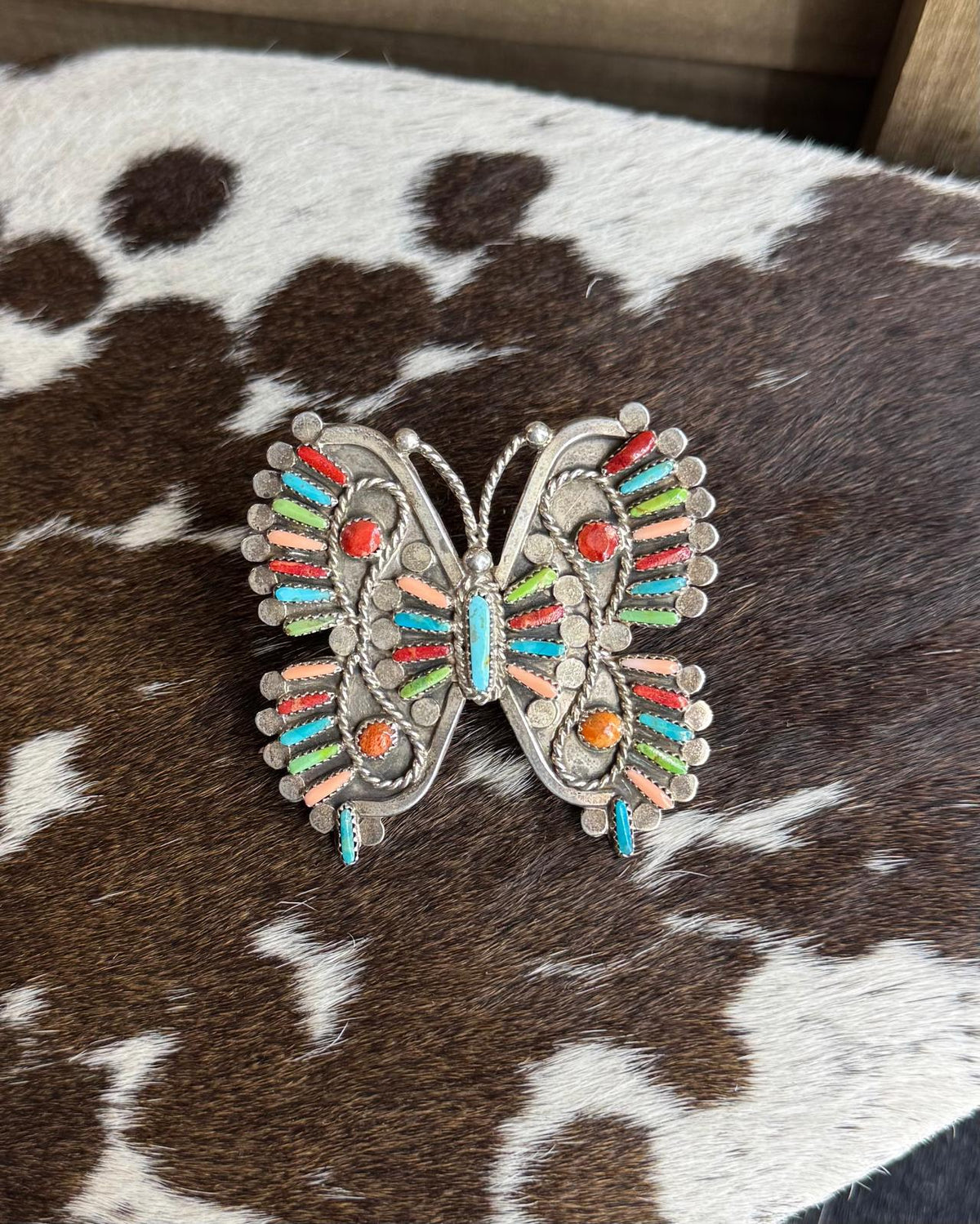 Multi Color Butterfly Ring Sz 9 *Native