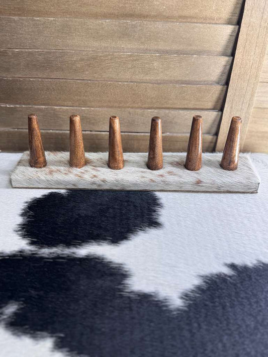 Cowhide Ring Holder