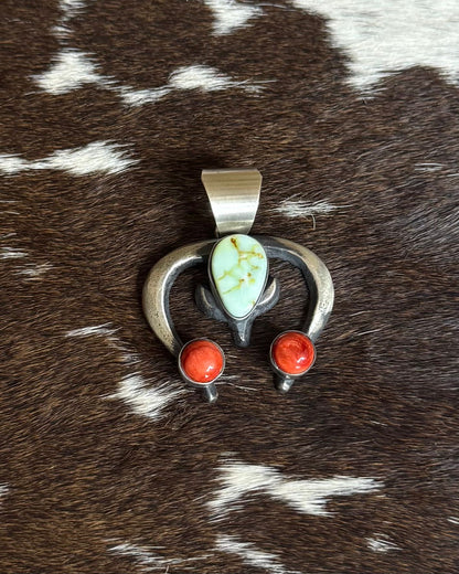 Palomino & Red Spiny Naja Pendant *Native