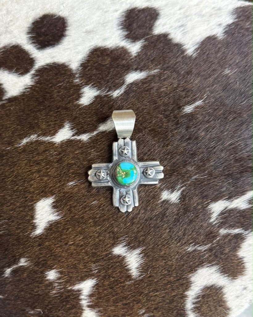 Sonoran Gold Star Cross Pendant *Native