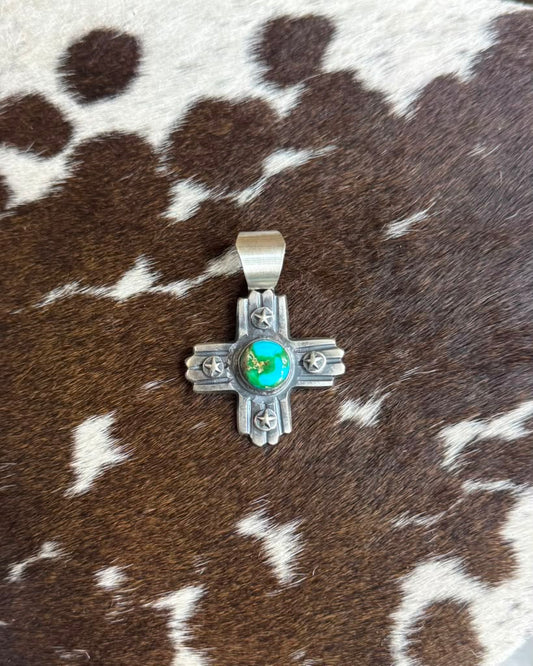 Sonoran Gold Star Cross Pendant *Native
