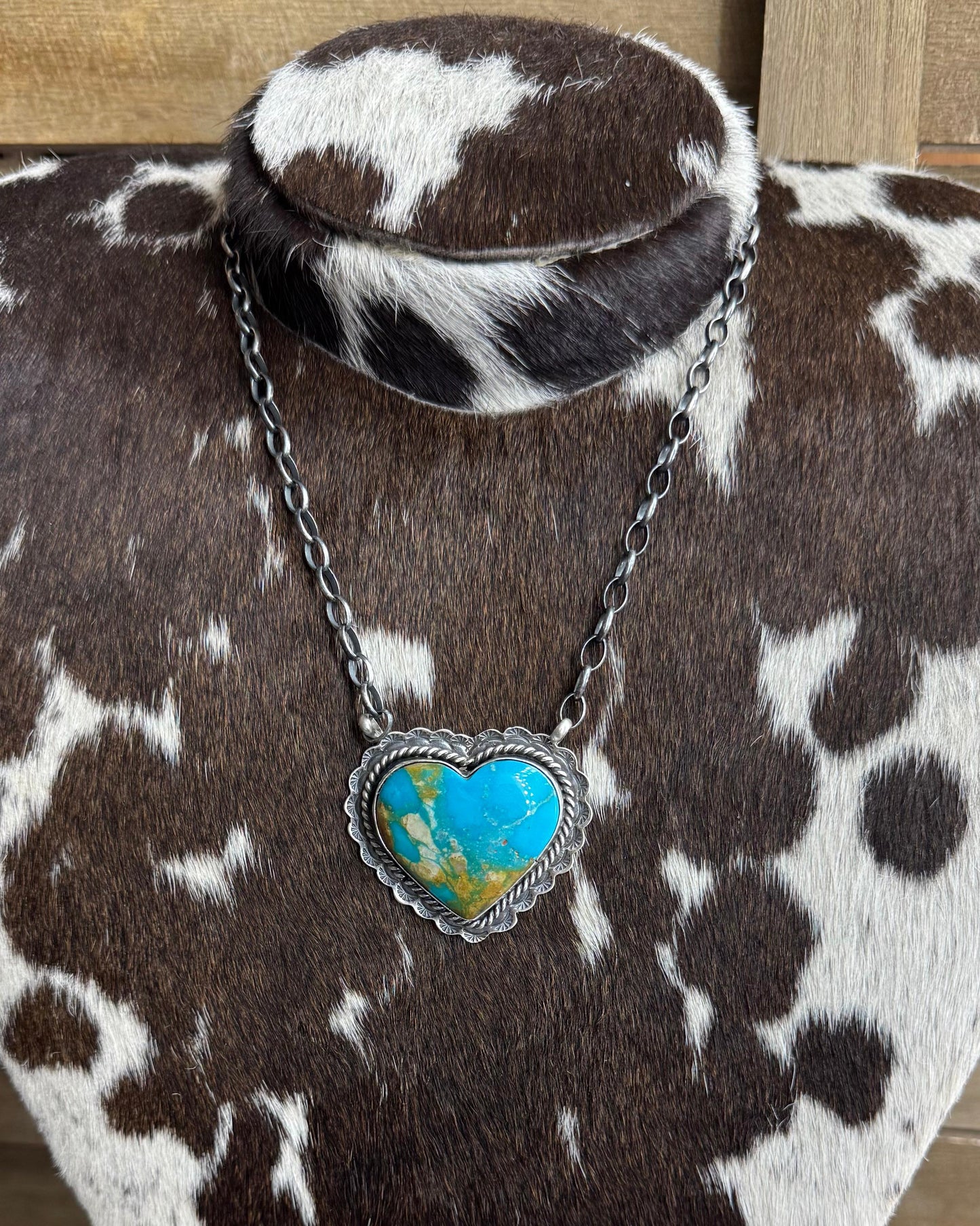 Turquoise Heart Necklace *Native