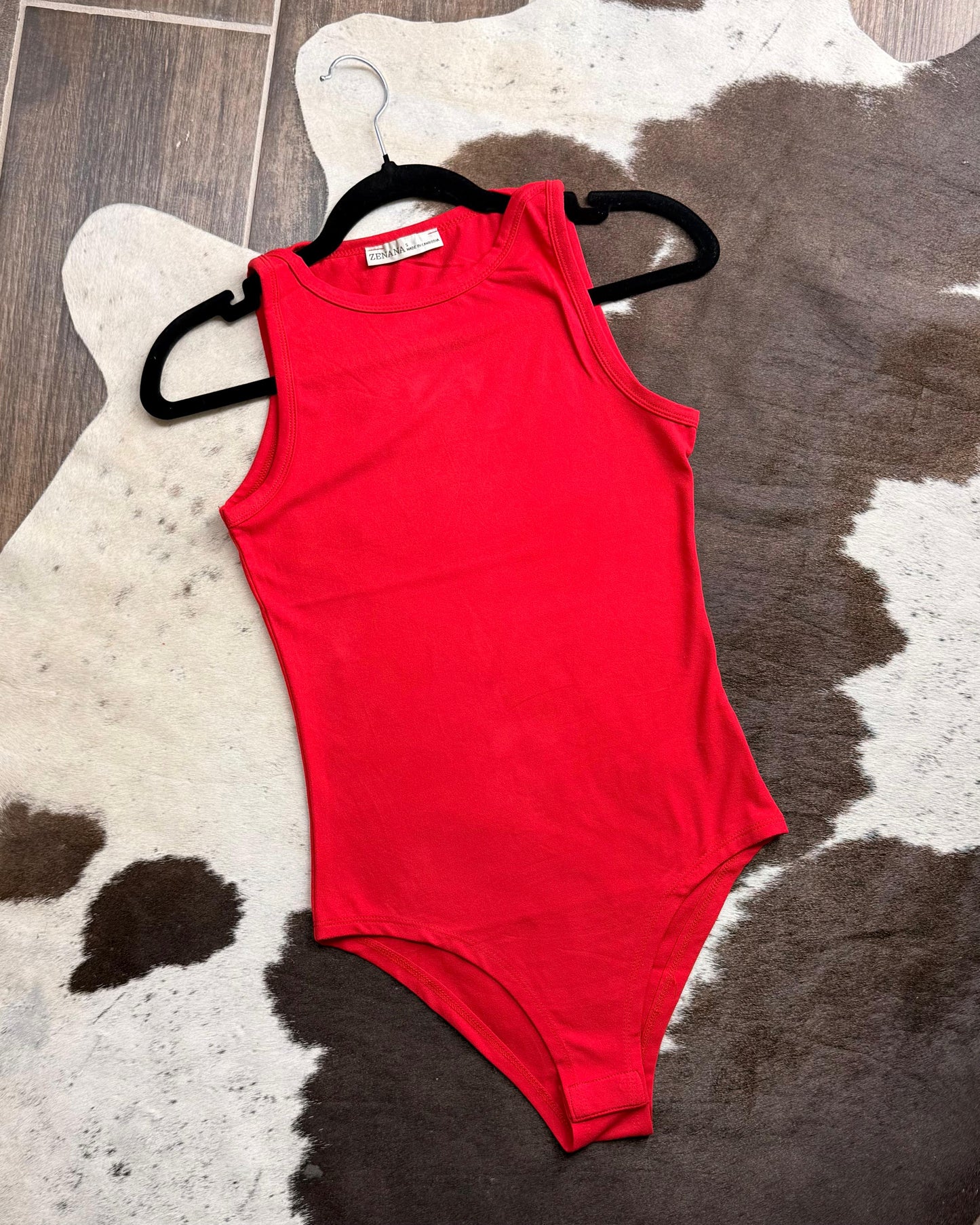 Elevated Basic Bodysuit *Red