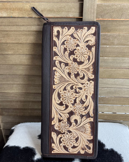 Tooled Travel Jewelry Case