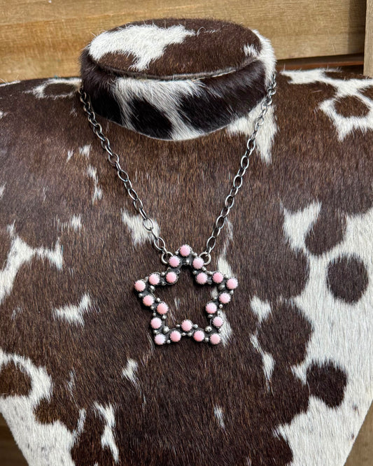 Pink Conch Star Necklace *Native