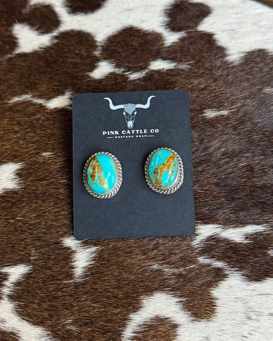 Turquoise Round Stud *Native