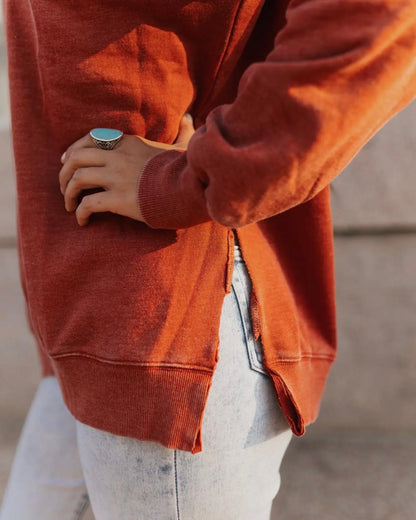 Lucky Rust Horseshoe Pullover