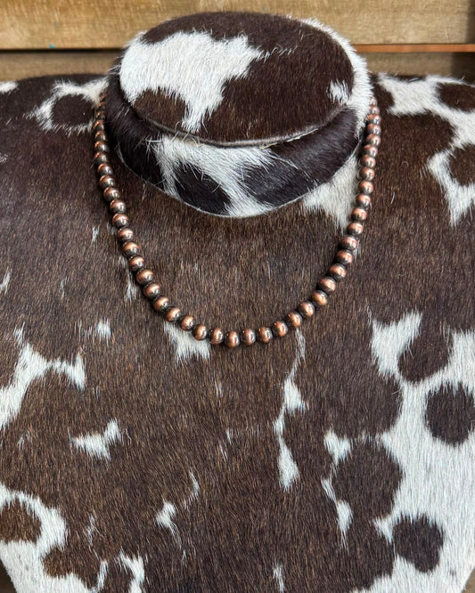 6mm Copper Pearl Necklace *NonNative