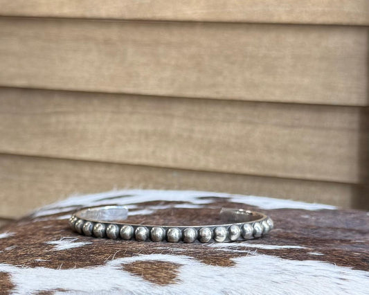 Sterling Silver Ball Cuff *NonNative