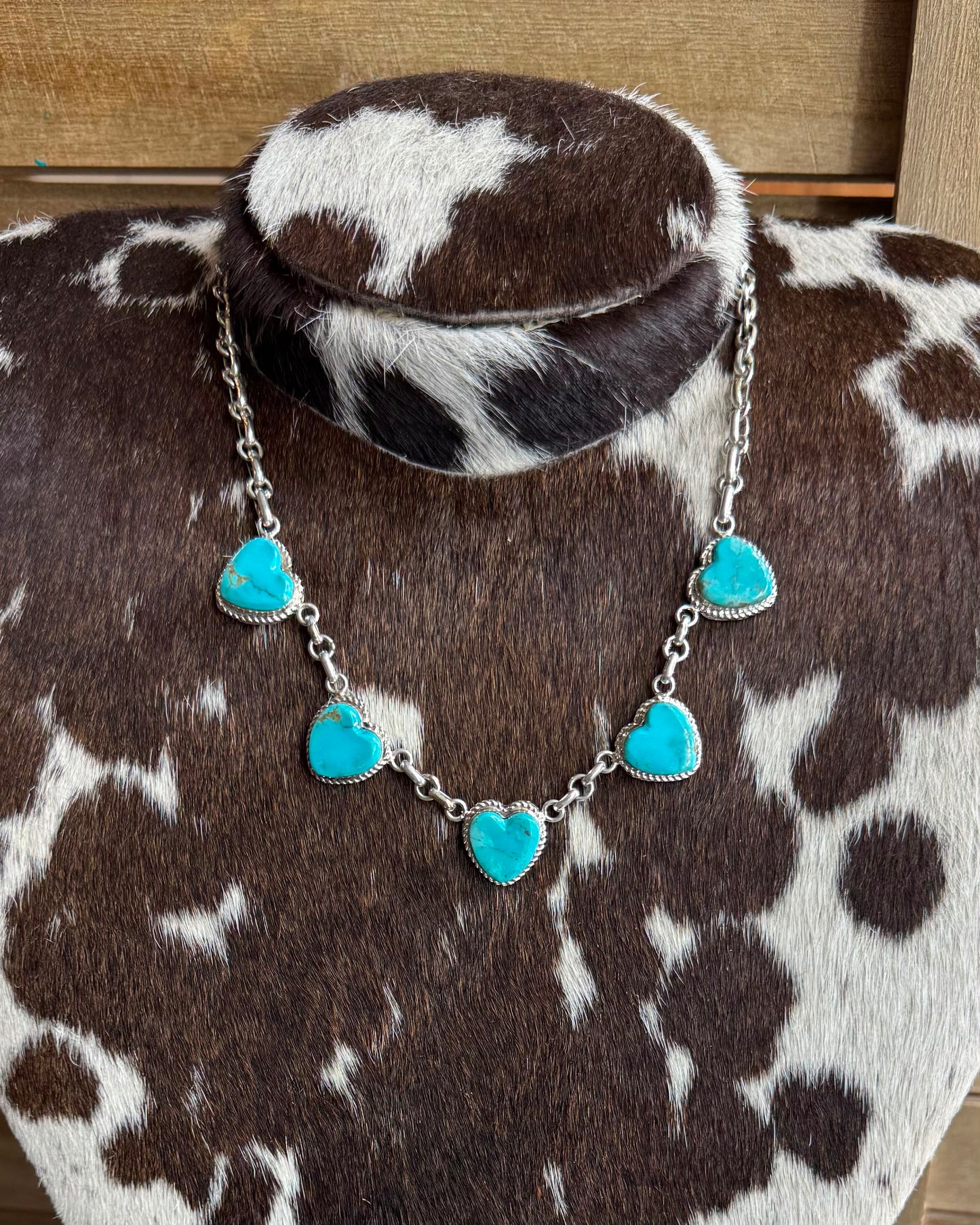 5 Stone Heart Necklace *NonNative