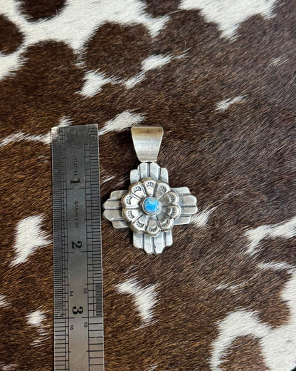 Golden Hills Flower Cross Pendant *Native