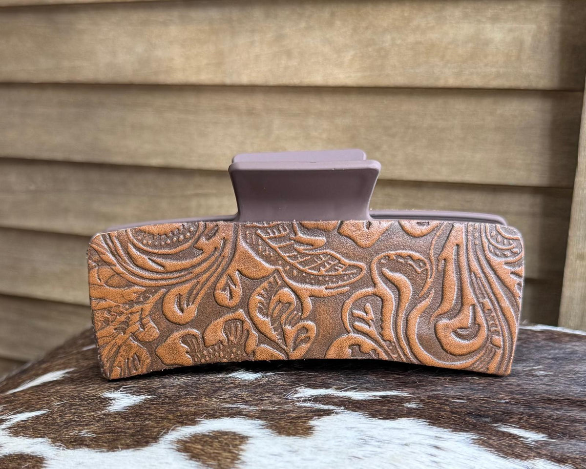 Tooled Hair Clip *Large