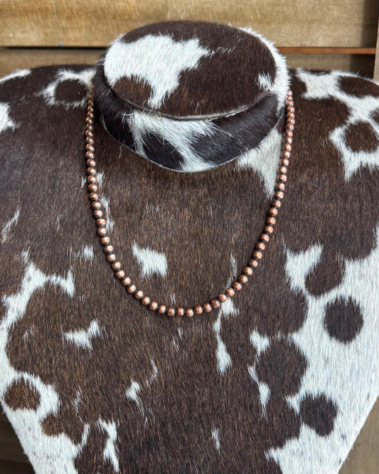 5mm Copper Pearl Necklace *NonNative