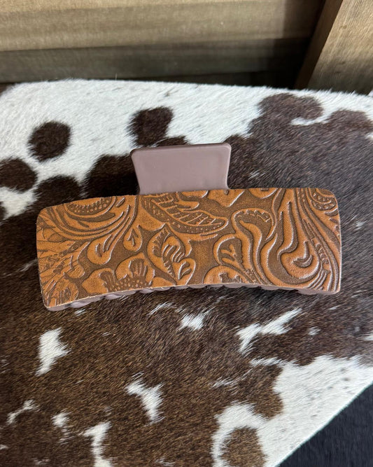 Tooled Hair Clip *Large