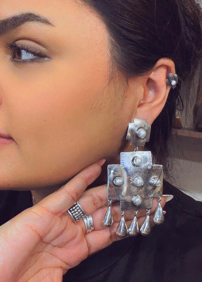 Federico Jimenez Cross Teardrop Dangles