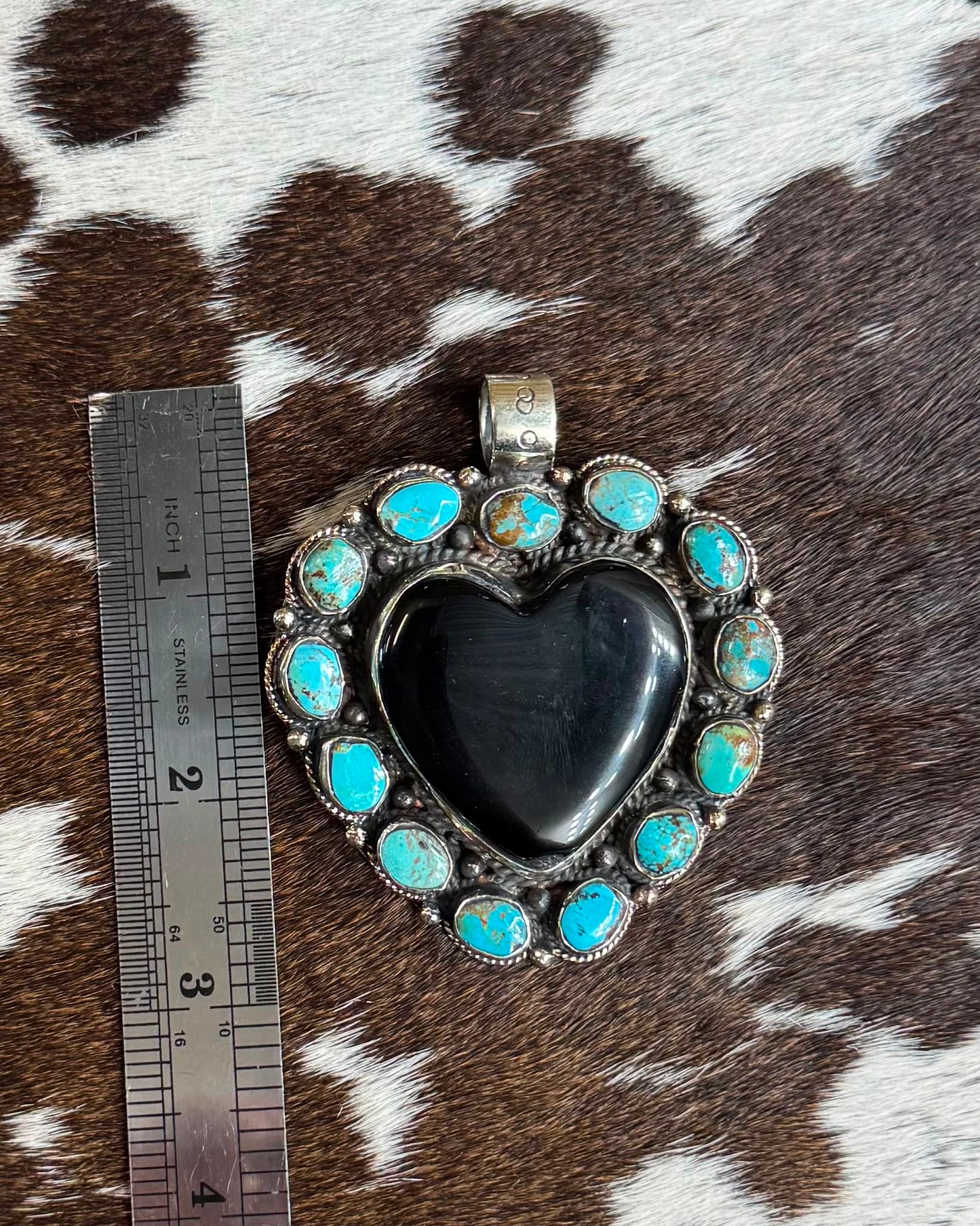 Black Onyx Heart Pendant *NonNative