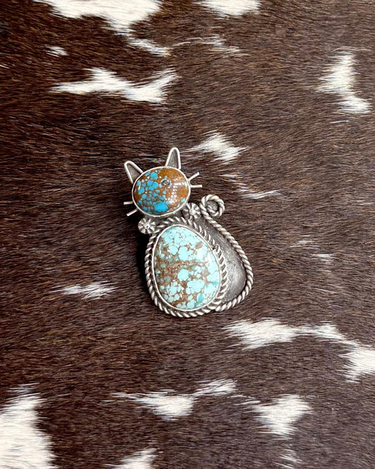 Robert Yellow Horse Cat Pendant D *Native