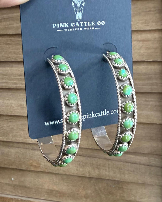 Studded Sonoran Hoop Earrings