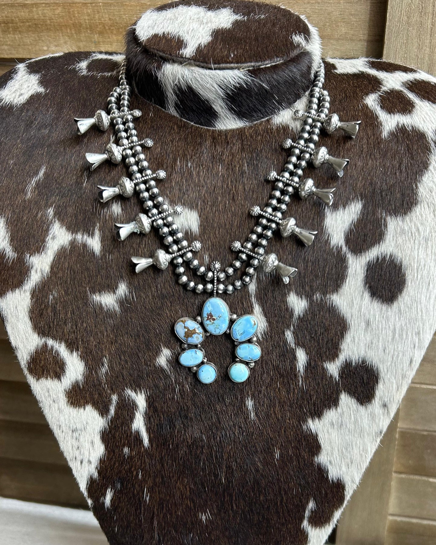 Golden Hills Squash Blossom Necklace *Native