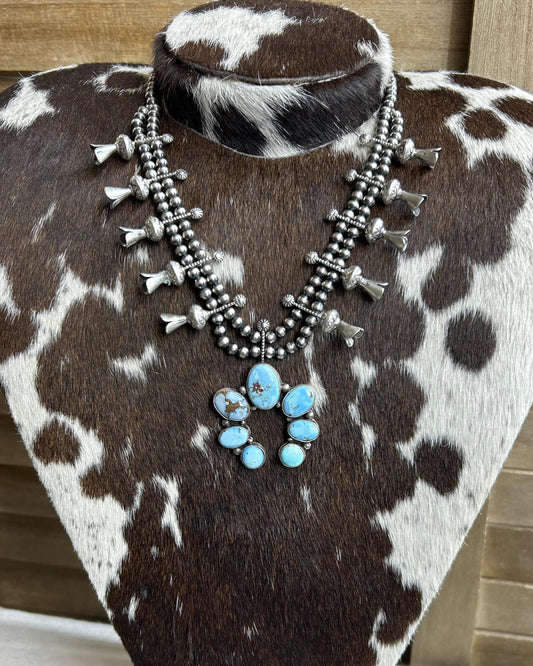 Golden Hills Squash Blossom Necklace *Native