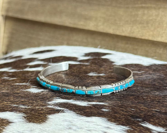 Zuni Kingman Inlay Cuff *Native