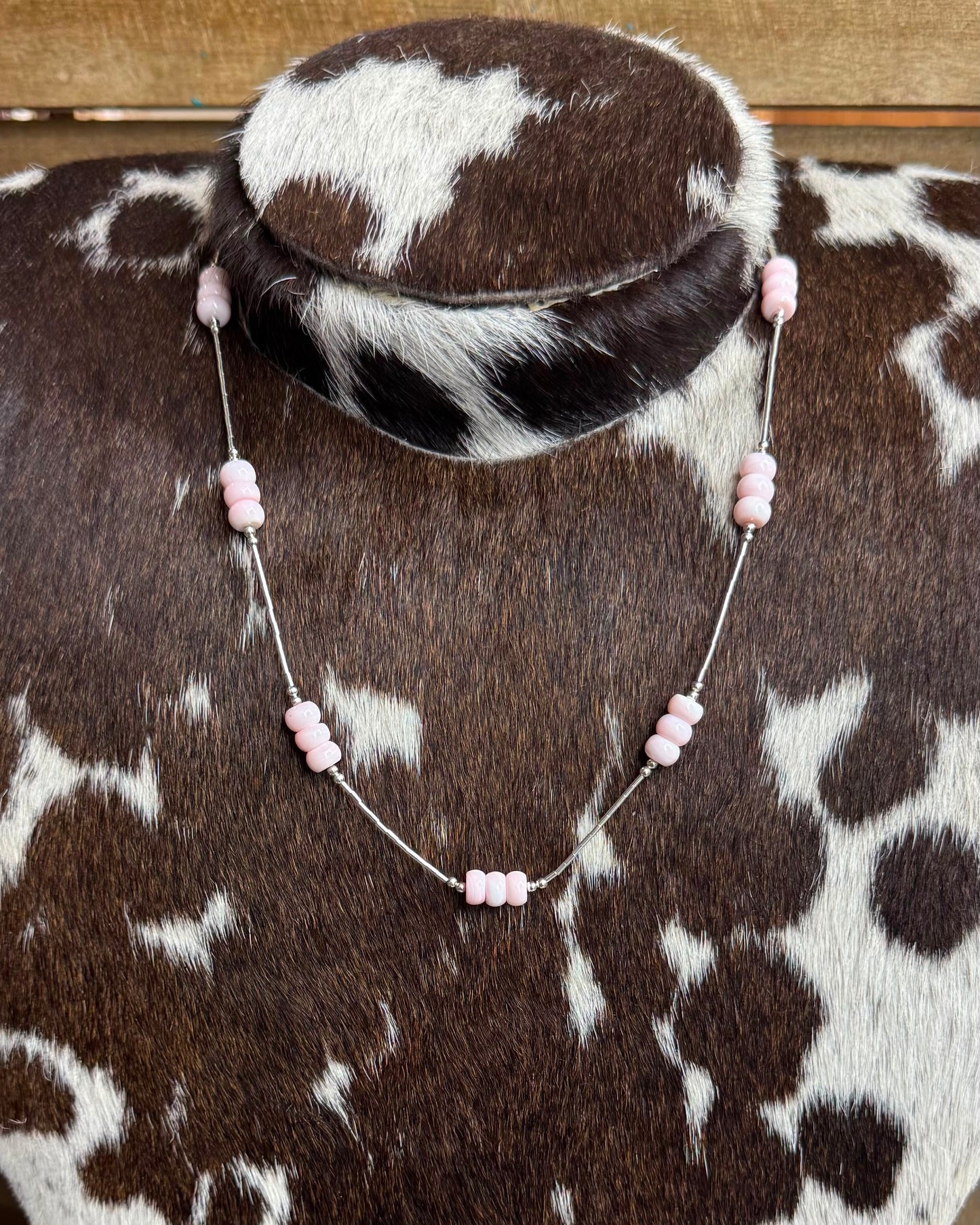 Pink Conch Liquid Silver Necklace *NonNative