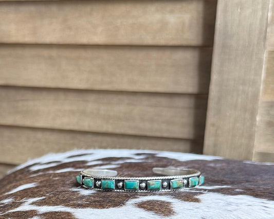 Turquoise Squate Studded Cuff *NonNative