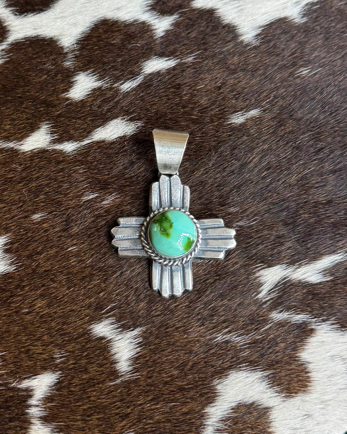 Green Cross Pendant *Native