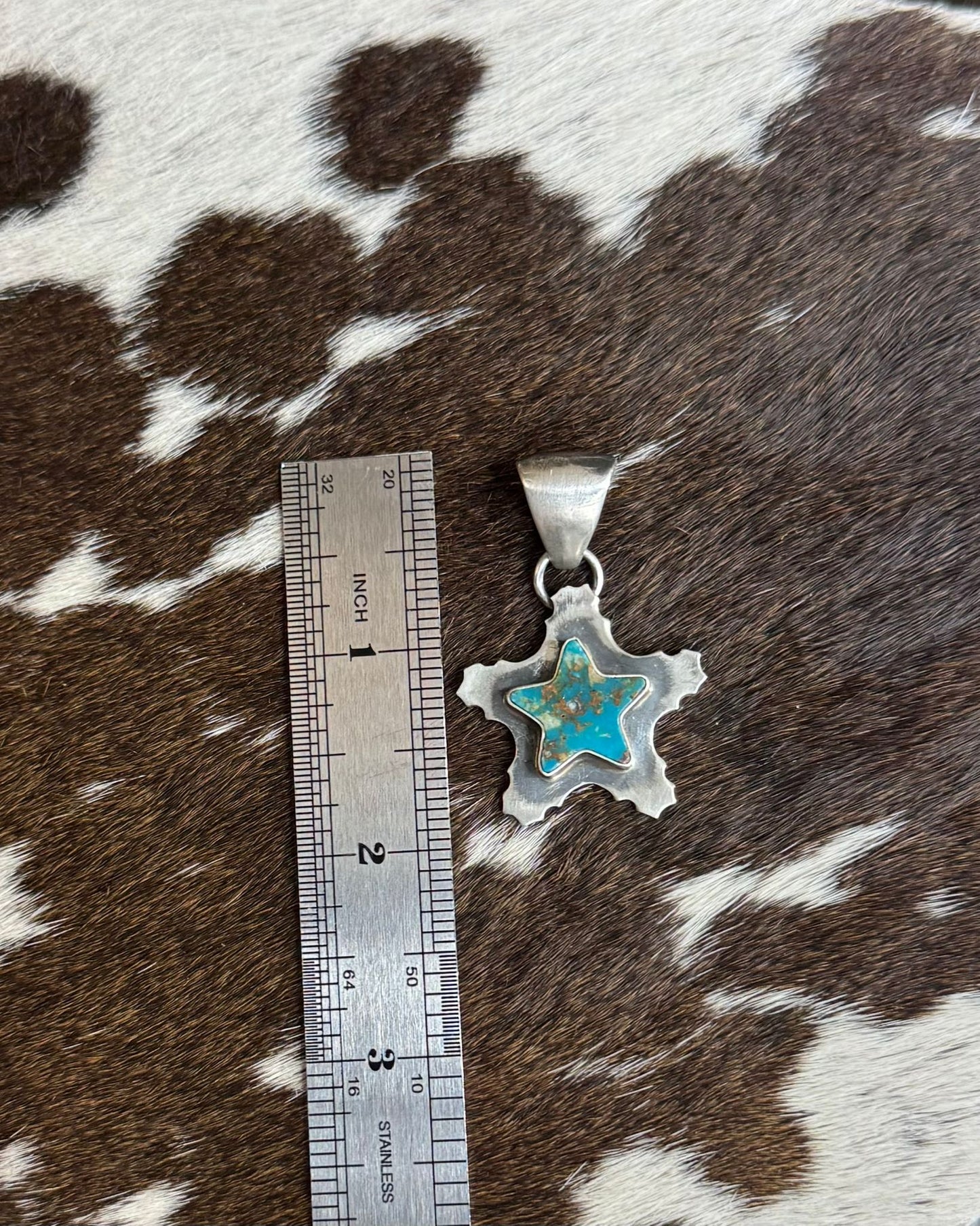 Blue Turquoise Star Pendant *Native