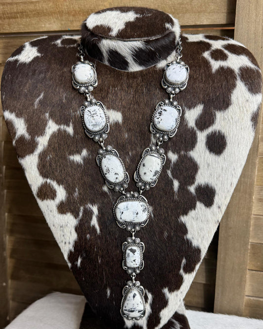 White Buffalo Lariat Necklace *Native