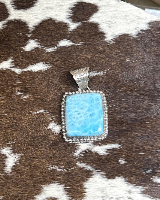Larimar Square Pendant *Native