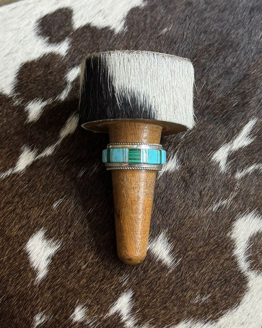 Turquoise & Green Band Ring *Native